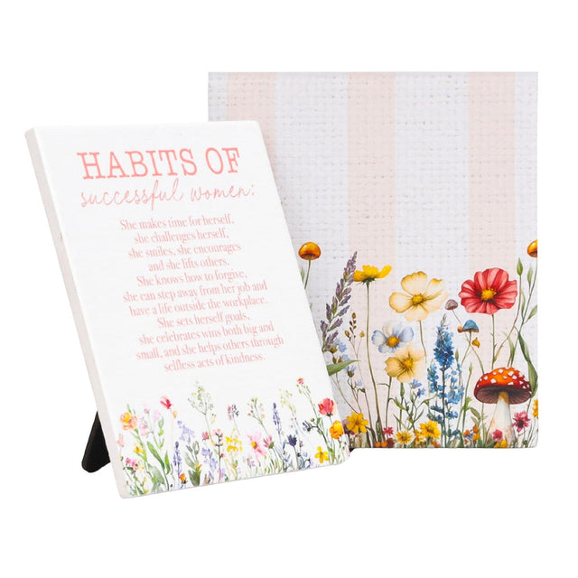 Splosh Cottage Grove Habits Verse plaque packaged gift ready positive gifts