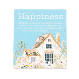 Cottage Grove Happiness Verse ceramic plaque by Splosh with heartful positive message and floral design ideal for positive gifts.