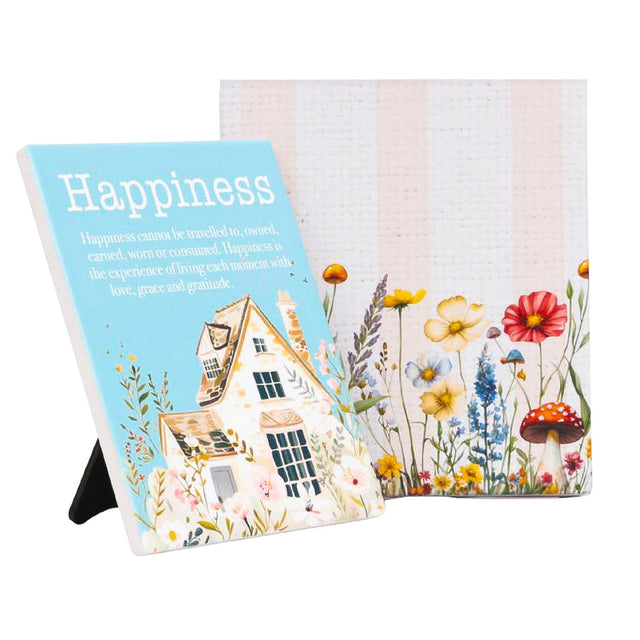Splosh Cottage Grove Happiness Verse plaque packaged gift ready positive gifts