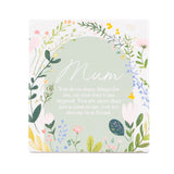 Cottage Grove Mum Verse ceramic plaque by Splosh with heartful mother message and floral design ideal for presents for mum.