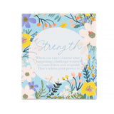 Cottage Grove Strength Verse ceramic plaque by Splosh with heartful strength message and floral design ideal for positive gifts.