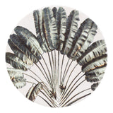 Splosh Exotic Fan ceramic coaster in green and off-white