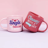 Splosh Cheeky Mug Classy Savage and Single mugs – humorous ceramic coffee mugs, perfect witty gifts for friends or colleagues.