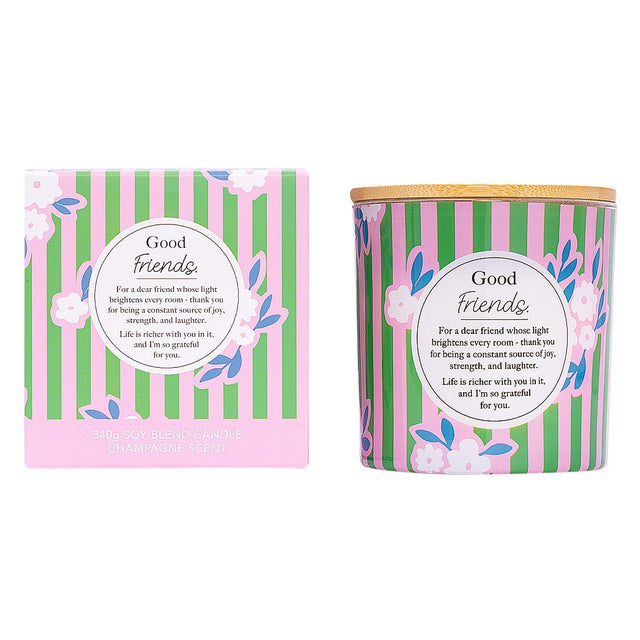 Splosh Good Friends scented candle ideal for birthday and thank you gifts