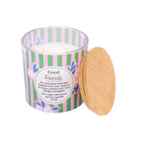 Splosh Good Friends 340g scented candle with colourful floral design