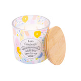 Splosh Let’s Celebrate 340g scented candle with colourful celebration design