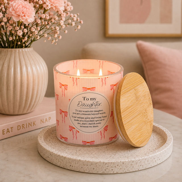 Splosh Meaningful Melts Daughter scented candle with heartfelt message