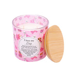 Splosh Meaningful Melts Dog scented candle 340g with pink dog-print design