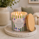Splosh Meaningful Melts Good Friends candle with wooden lid