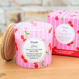 Splosh Meaningful Melts Thank You scented candle with heartfelt message