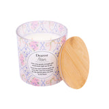 Splosh Nan 340g scented candle with pink and lilac floral design
