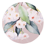 Splosh Native Blooms ceramic coaster with white flowers on pink