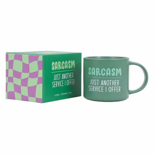 Splosh Cheeky Mug Sarcasm with full-colour gift box, funny witty mug for coworkers or friends, great novelty gift idea.