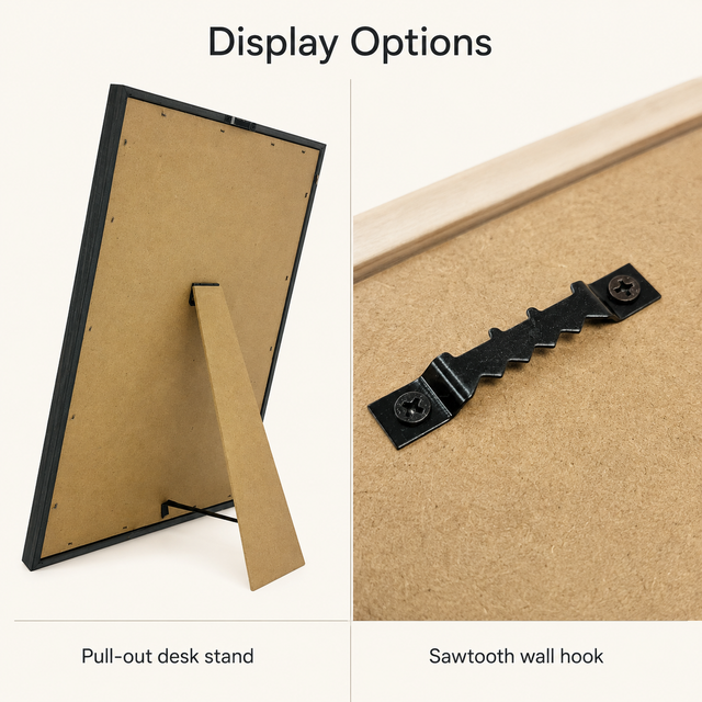 Rear pull-out desk stand and sawtooth wall hook on the Splosh travel map