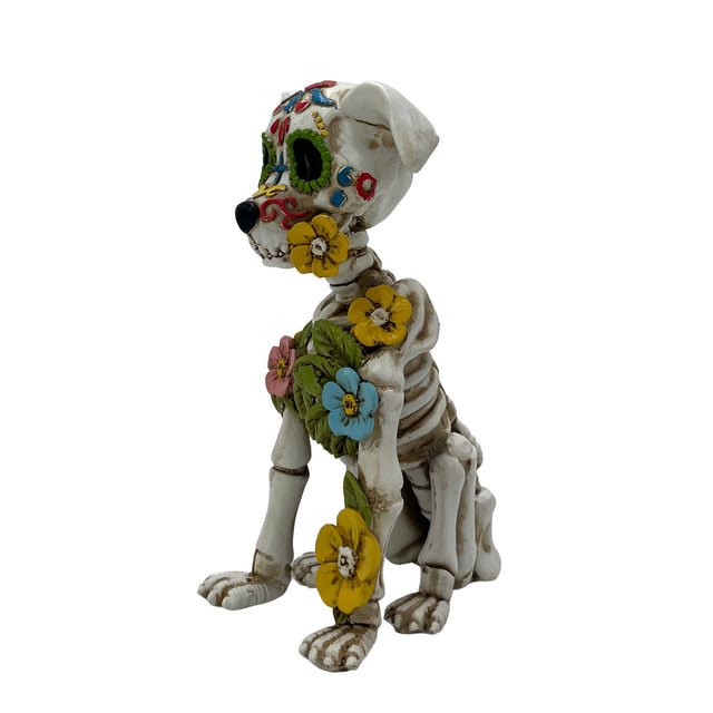 Spooky dog figurine halloween home decoration collectible piece