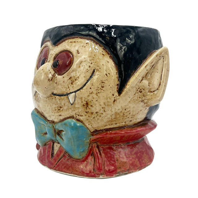 Spooky vampire pot home decor halloween decorative plant holder