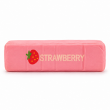Strawberry butter sensory squishy toy 14cm on a white background
