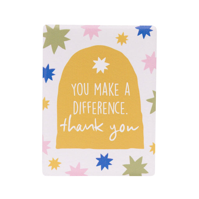 Thank You Teacher ceramic magnet gift with colourful design from the Splosh Teacher Gifts range.