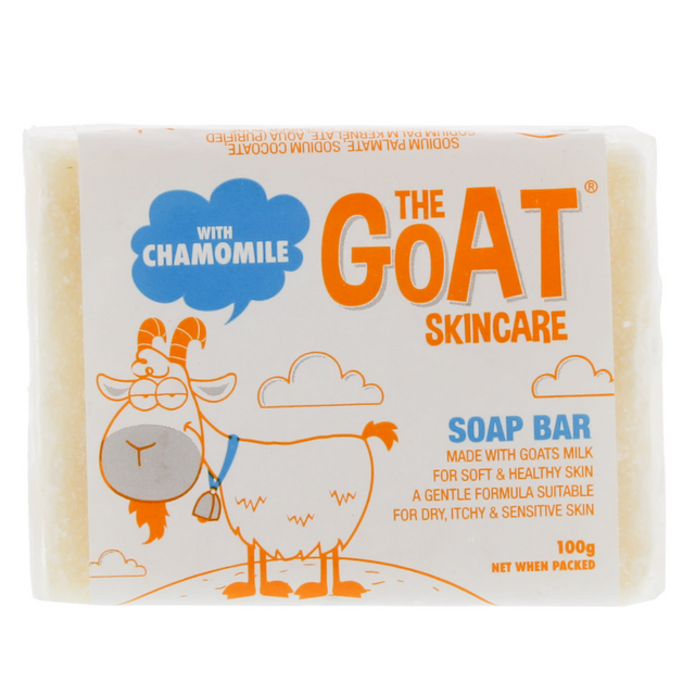 The Goat Skincare Chamomile goats milk soap bar 100g front packaging