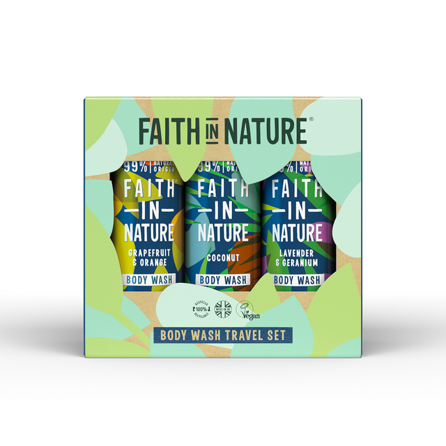 Faith in Nature Body Wash Travel Set