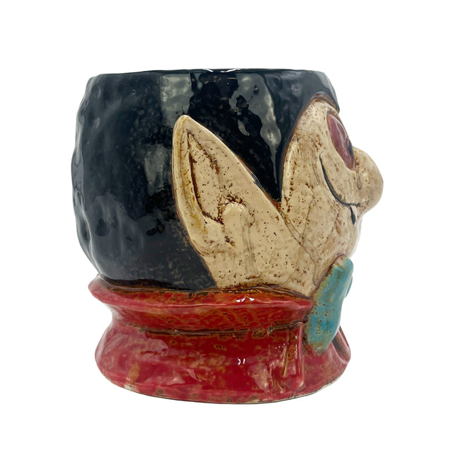 Vampire face plant pot halloween room decor decorative accessory