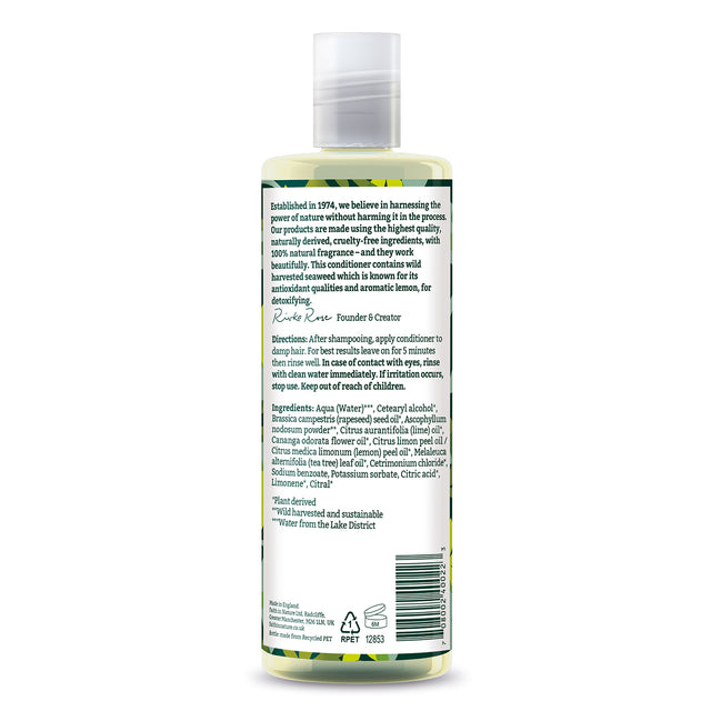 Vegan seaweed and citrus conditioner with natural ingredients