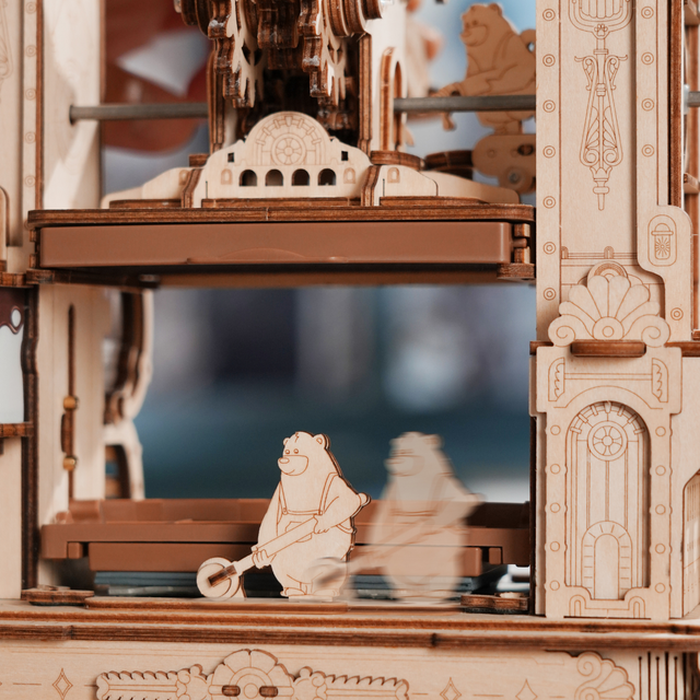 ROKR 3D wooden printing press puzzle for adults