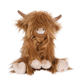 Wrendale Designs Gordon Highland Cow large plush toy inspired by Daisy Coo artwork