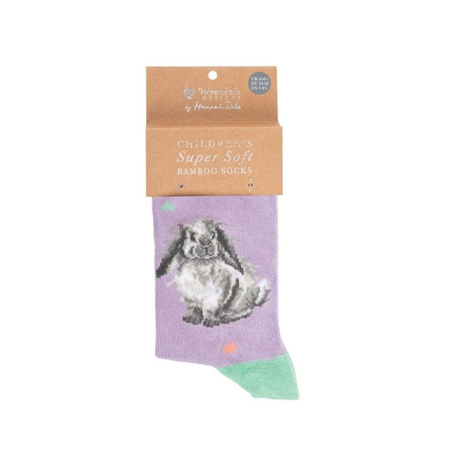 Wrendale Designs Rosie Rabbit Size 6-8 1/2 Children's Socks Rabbit
