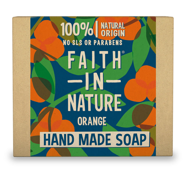 Faith in Nature Vegetable Soap 100gm - Orange