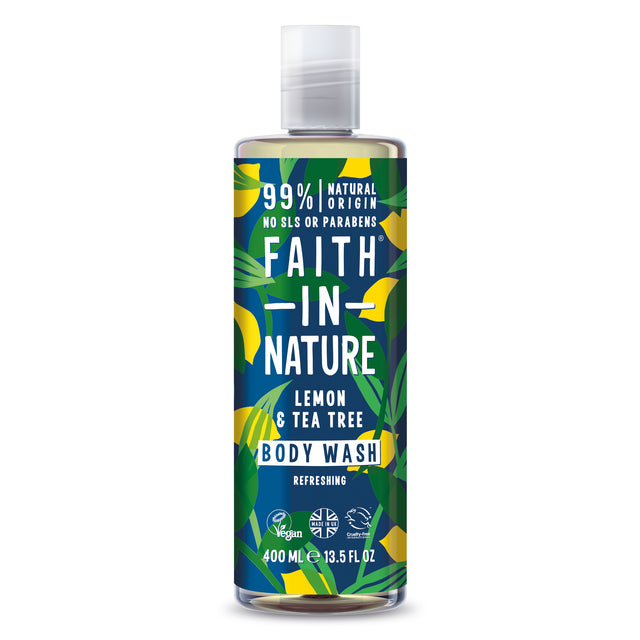 Faith in Nature Body Wash 400ml - Lemon & Tea Tree