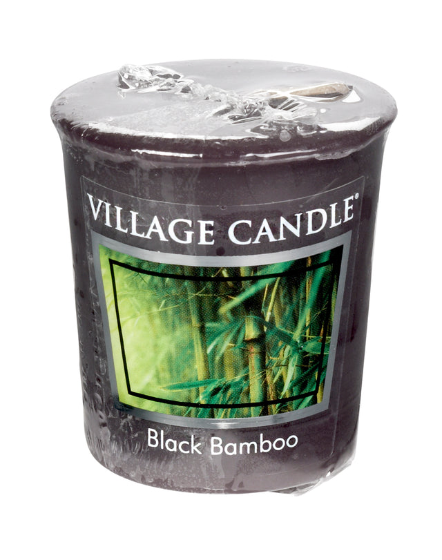 Village Candle Votive - Black Bamboo Votive