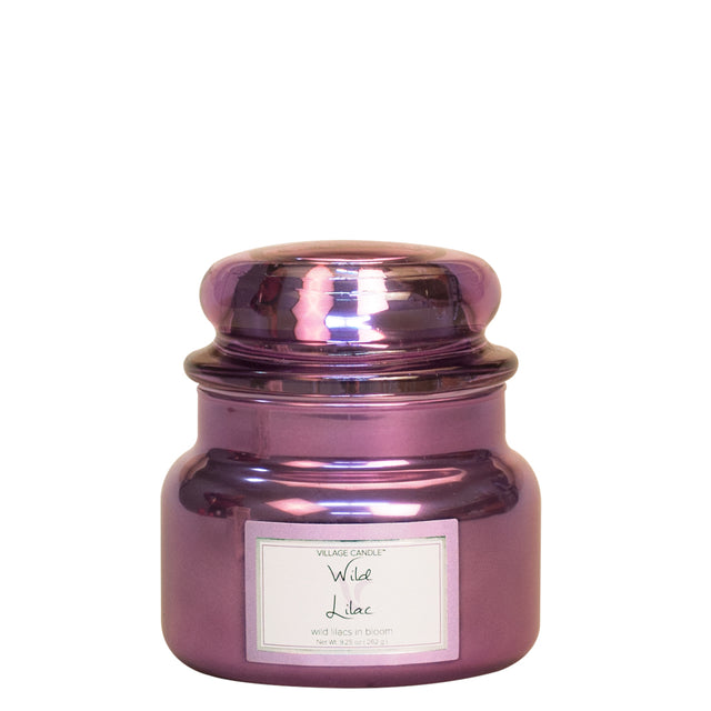 Village Candle Metallic Small Jar - Wild Lilac