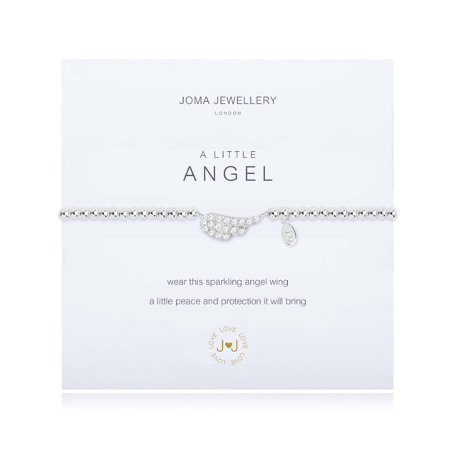 Wear this sparkling angel wing, a little peace and protection it will bring.