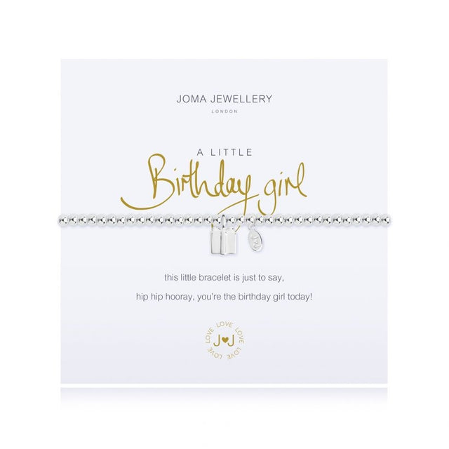 This little Joma bracelet is just to say, hip, hip hooray, youre the birthday girl today!