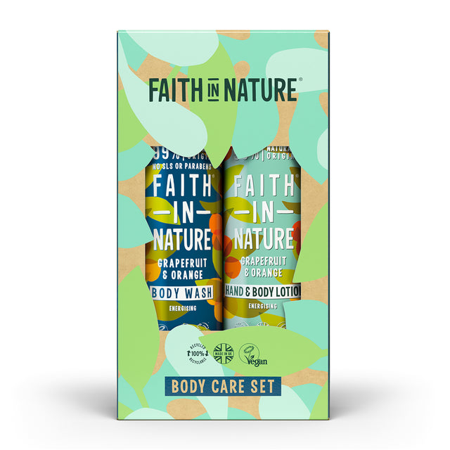 Faith in Nature Body Care Duo - Grapefruit & Orange