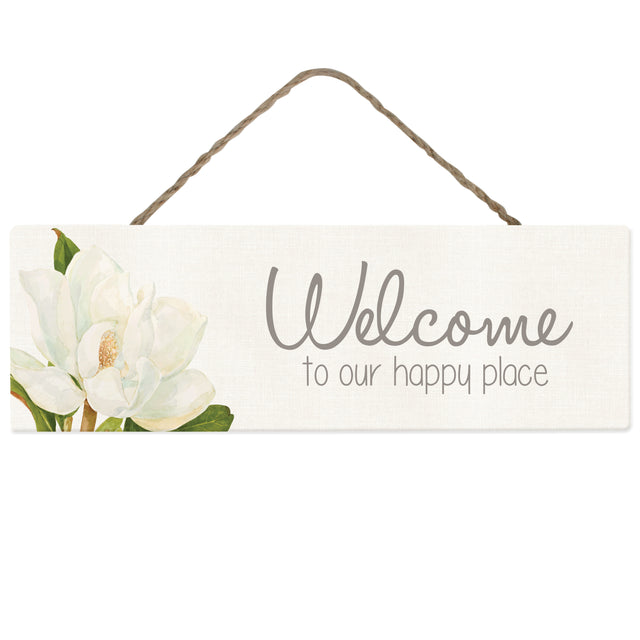 Splosh Magnolia Hanging Sign - Welcome