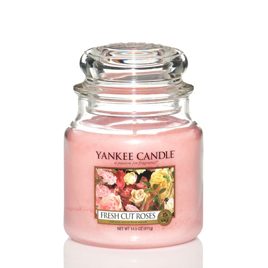 Yankee Candle Medium Jar - Fresh Cut Roses
