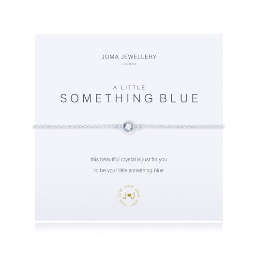 This beautiful crystal is just for you, to be your little something blue.

Something old, something new, something borrowed - Something Blue! Gift a little luck to the bride-to-be with our A Little Something Blue Joma bracelet. Threaded with silver-plated beads and decorated with a stunning crystal, this Joma bracelet is as meaningful as it is beautiful. Surprise the bride-to-be at her engagement party, bridal shower, or even her Hen Do with this oh-so-special treat!