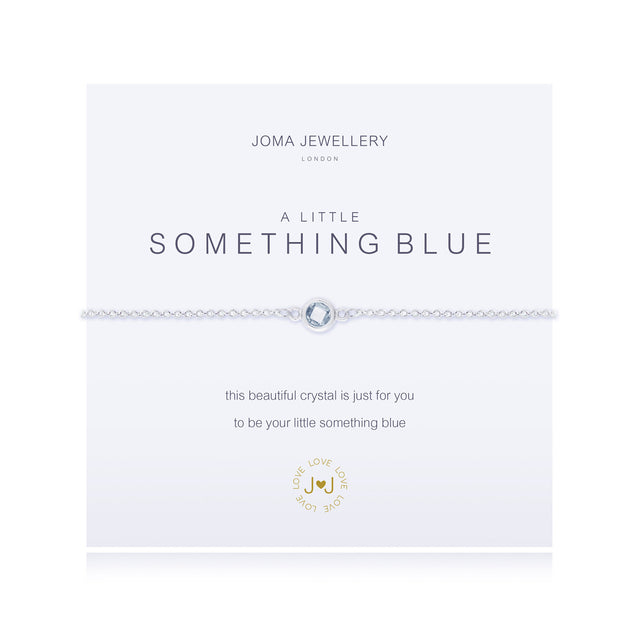 This beautiful crystal is just for you, to be your little something blue.

Something old, something new, something borrowed - Something Blue! Gift a little luck to the bride-to-be with our A Little Something Blue Joma bracelet. Threaded with silver-plated beads and decorated with a stunning crystal, this Joma bracelet is as meaningful as it is beautiful. Surprise the bride-to-be at her engagement party, bridal shower, or even her Hen Do with this oh-so-special treat!