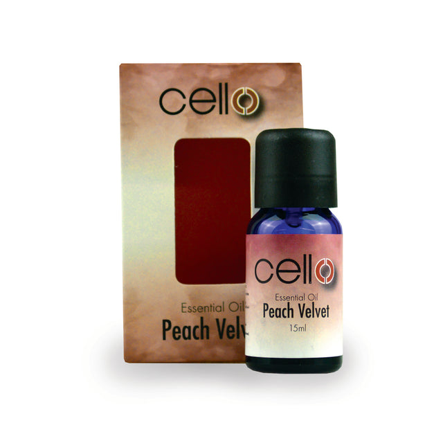   As the balmy sunshine gently glistens over the peach orchard, the juiciest, most plump fruits blush as they gently sway in the breeze   Our Cello Essential Oils have been lovingly created to work in harmony with our Ultrasonic Diffusers, to give you a unique sensory offering.    Simply add water to the fill line on your Ultrasonic Diffuser and add 3-5 drops of essential oils, replace the lid and cover, turn on and enjoy.  