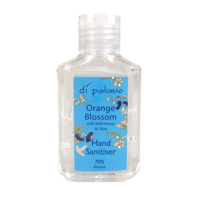 The perfect companion on the Go... Small and compact to fit in pockets and handbags, our Orange Blossom Hand Sanitiser is now a must have for any trip.It‚s important to be able to sanitise on the go now, our formula can deliver the cleansing your hands need during busy days while the addition of aloe will moisturise and keep your skin from feeling dry.A must have for home life, work and trips out with friends.