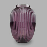 A unique style of lamp that catches your eye with its beautiful glass pattern emphasizing its shape  