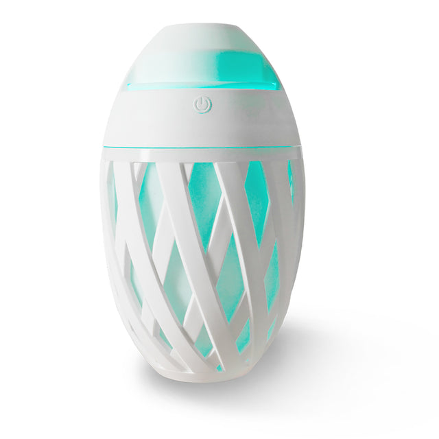 This Woven white Basket humidifier is the perfect stylish diffuser to have in your room. Its sleek white design fits in with any decor giving lovely, modern feel to your home.