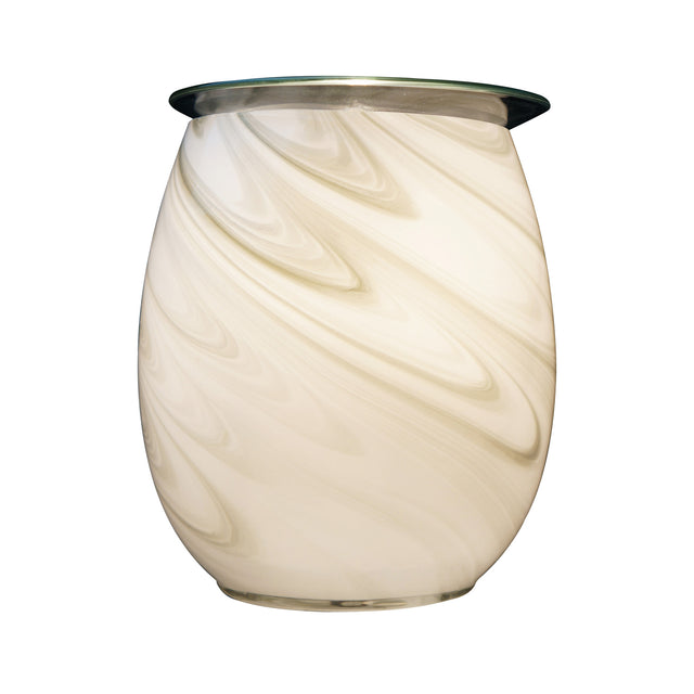 The marble effect this Galaxy Swirls Wax Melt Burner has adds a modern feel to any room. The Wax Warmers neutral colour scheme means that it fits in any home and decor.