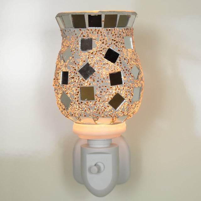 Cello Sliver Mosaic Plug In Electric Warmer