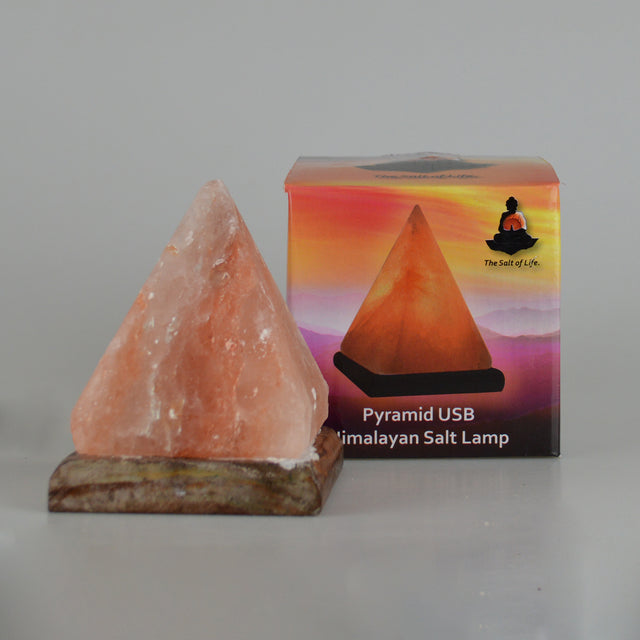 The Salt of Life - Himalayan Salt Lamp Pyramid USB