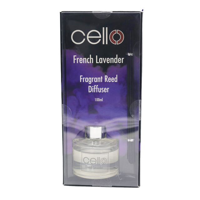  Transform your living space and create a unique ambience with this French Lavender Reed Diffuser. Our Cello reed diffusers are the perfect way to introduce fragrance your home. By tailoring a specific rooms scent you can evoke a certain atmosphere and create a fragrance journey throughout your home.    A romantic wander through the Lavender fields, the heady floral scent intoxicating as you meander in the evening waning sunlight. 