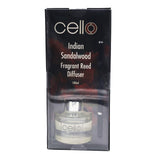  Transform your living space and create a unique ambience with this Indian Sandalwood Reed Diffuser. Our Cello reed diffusers are the perfect way to introduce fragrance your home. By tailoring a specific rooms scent you can evoke a certain atmosphere and create a fragrance journey throughout your home.    Aromatic, rich and sophisticated. Sacred to some, this alluring woody scent is precious and rare.  