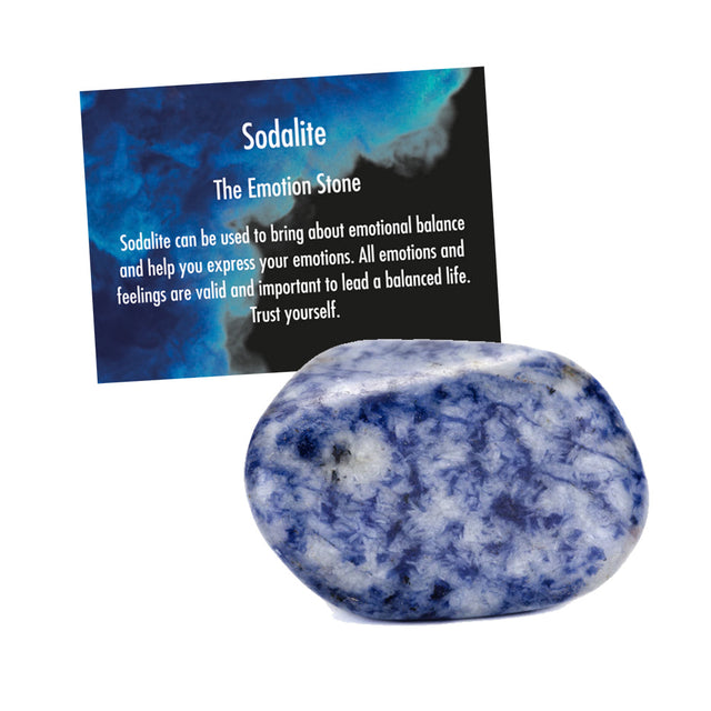 The Emotion Stone
Sodalite can be used to bring about emotional balance and help you express your emotions. All emotions and feelings are valid and important to lead a balanced life. Trust yourself.
